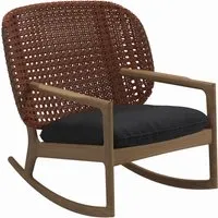 gloster fauteuil à bascule kay low back - fife nightshade - osier cuivre