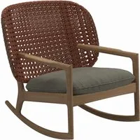 gloster fauteuil à bascule kay low back - fife lichen - osier cuivre