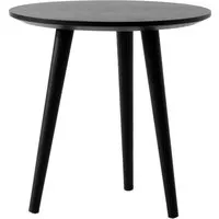 &tradition table basse in between - black lacquered eiche - ø48 x 48 cm