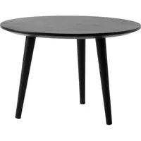 &tradition table basse in between - ø60 x 40 cm - black lacquered eiche