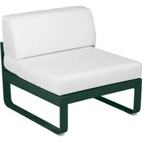 fermob module fauteuil moyen  bellevie - 02 vert cèdre - blanc grisé