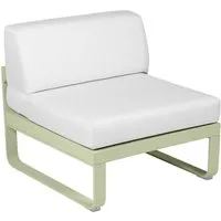 fermob module fauteuil moyen  bellevie - 65 vert tilleul - blanc grisé