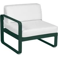 fermob fauteuil bellevie module gauche - 02 vert cèdre - blanc grisé