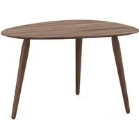 bruunmunch table d'appoint playtrioval - noyer nature huilé - h 44 cm