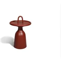 mindo table 104 side - terracotta red