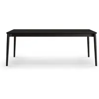 northern table rectangulaire expand - chêne peint noir - 200 x 90 cm