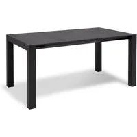 mindo table à manger extensible 111  - gris foncé - 162 x 90 cm