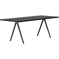 horgenglarus table de salle à manger podia t-1806 - hêtre noir hg 203 - 180 x 90 x 74 cm