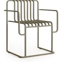 diabla chaise à accoudoirs grill - bronze