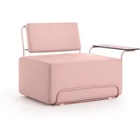 diabla fauteuil avec accoudoirs lilly - pink - accoudoir à droite