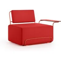 diabla fauteuil avec accoudoirs lilly - red - accoudoir à droite