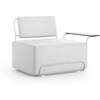 diabla fauteuil avec accoudoirs lilly - light grey - accoudoir à droite