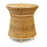 ames table d'appoint haute caribe natural - jaune