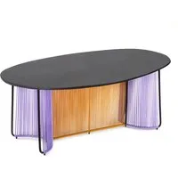 ames table de salle à manger cartagenas - violet / miel/ noir
