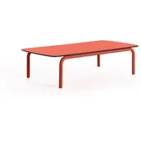 diabla table basse arp - red - 120 x 60 cm