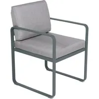 fermob fauteuil lounge bellevie - 26 gris orage - gris flanelle