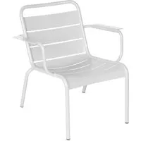 fermob fauteuil lounge luxembourg - 01 blanc coton