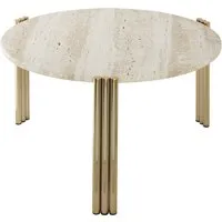 aytm table basse tribus - gold/natur - hauteur/ø 35 x 60 cm