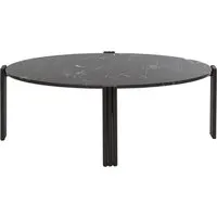 aytm table basse ovale tribus - noir/noir