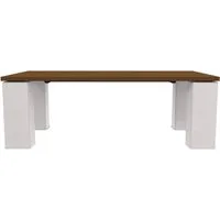 gervasoni table de salle à manger inout 33/34 - blanc - 210 cm