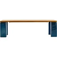 gervasoni table de salle à manger inout 33/34 - bleu - 210 cm