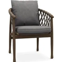 b&b italia fauteuil avec accoudoirs ginestra - scirocco 253 grigio perla