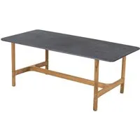 cane-line outdoor table basse twist rectangulaire - noir