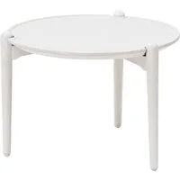 design house stockholm table d'appoint aria basse - blanc(peint)