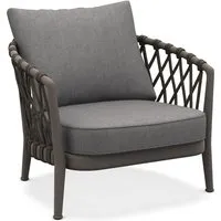 b&b italia petit fauteuil erica outdoor - tortora - scirocco 253 grigio perla