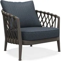 b&b italia petit fauteuil erica outdoor - tortora - ermitage 840 bleu