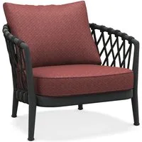 b&b italia petit fauteuil erica outdoor - anthracite - ermitage 775 ruggine