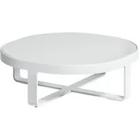 gandia blasco table basse flat ronde 90 - white