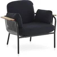 gandia blasco fauteuil capa lounge - atlas 98 - noir