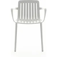 magis chaise avec accoudoirs plato - blanc
