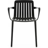 magis chaise avec accoudoirs plato - noir