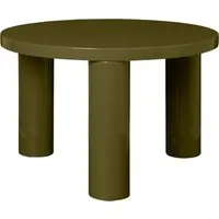 ferm living table basse post - vert olive