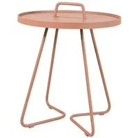 cane-line outdoor table d'appoint on the move  - ø 44 cm - dark rose