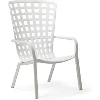 nardi chaise avec accoudoirs folio - bianco