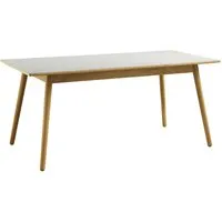fdb møbler table de salle à manger c35 - gris clair - 160 cm