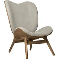 umage fauteuil a conversation piece highback - chêne foncé - white sands