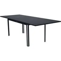 fermob table à rallonges costa - 47 anthracite mat