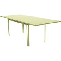 fermob table à rallonges costa - 65 vert tilleul