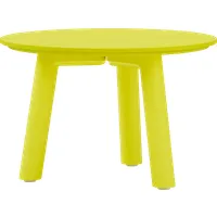 objekte unserer tage table basse meyer color medium - jaune soufre - hauteur 35 cm