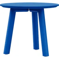 objekte unserer tage table basse meyer color medium - bleu berlin - hauteur 45 cm
