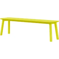 objekte unserer tage banc meyer color - jaune soufre - 160 x 40 cm