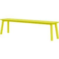 objekte unserer tage banc meyer color - jaune soufre - 180 x 40 cm