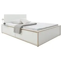 müller möbelwerkstätten lit spaze - cpl blanc avec bord en contreplaqué de bouleau - 90 x 200 cm