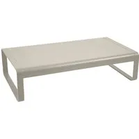 fermob grande table basse bellevie - a5 gris argile
