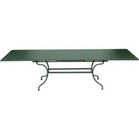 fermob table à rallonges romane - 02 vert cèdre