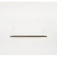 frama frama - étagère shelf - chêne sombre - acier inoxydable - 80 x 27